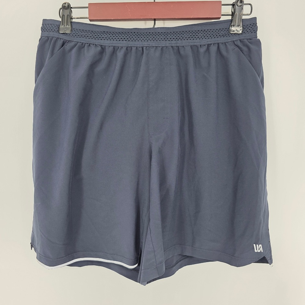 VRST Men's Athletic‎ Shorts Navy Performance Training Gym Workout Size MEDIUM